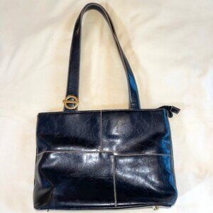 BLACK Shoulder Bag With Triple Compartments